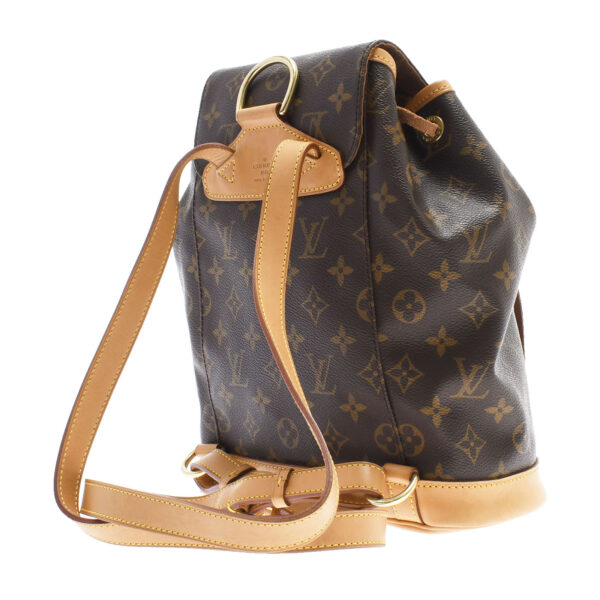 ik 00 0449596 01 Louis Vuitton Monogram Monsouris MM Backpack Brown