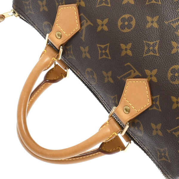 ik 00 0449613 02 Louis Vuitton Monogram Speedy 30 Handbag Brown