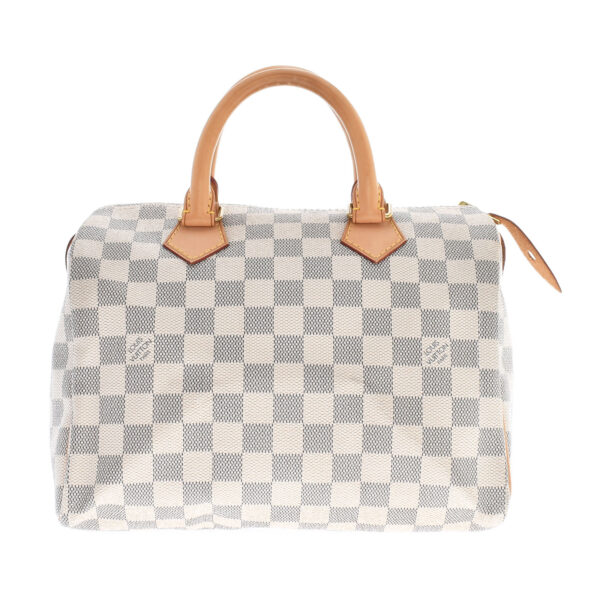 ik 00 0449614 00 Louis Vuitton Damier Azur Speedy 25 Handbag Azure