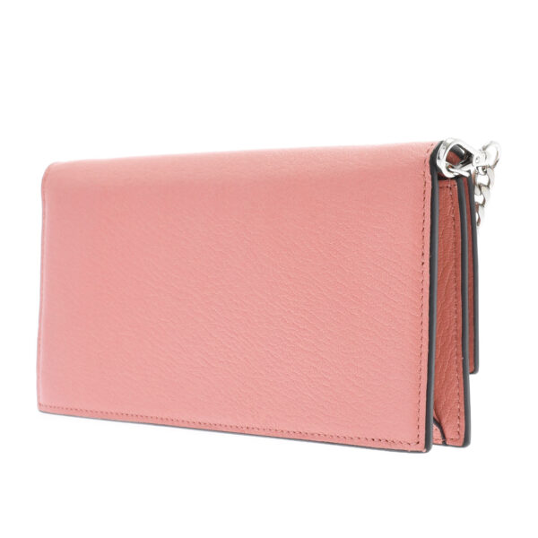 ik 00 0449668 01 Miu Miu Chain Wallet Calf Leather Pink