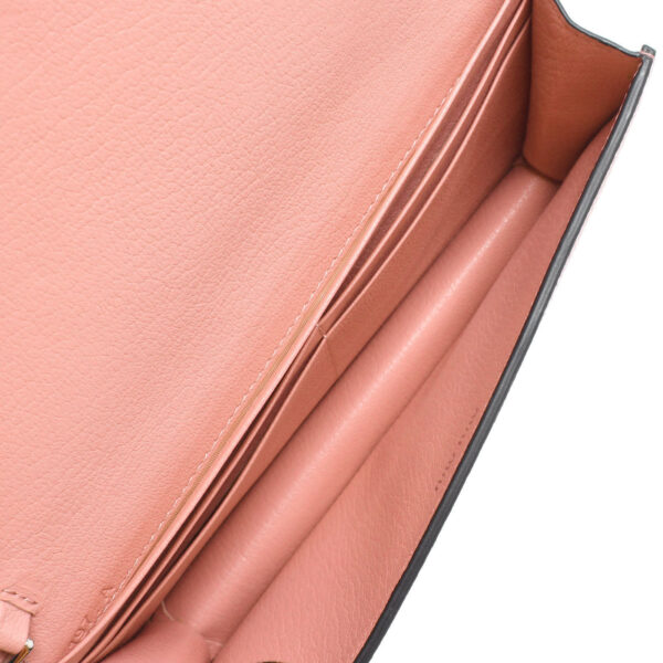 ik 00 0449668 04 Miu Miu Chain Wallet Calf Leather Pink