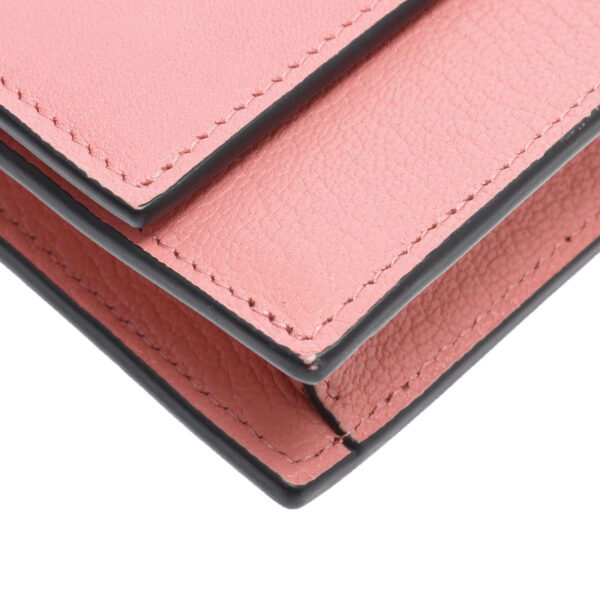 ik 00 0449668 05 Miu Miu Chain Wallet Calf Leather Pink