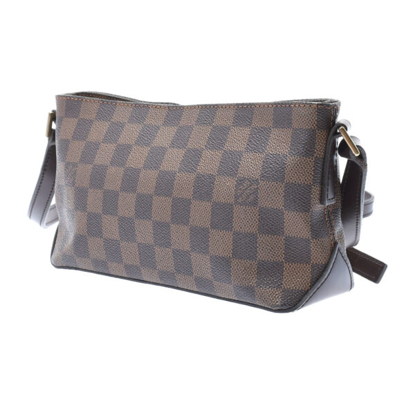 ik 00 0449689 01 Louis Vuitton Damier Trotter Shoulder Bag Ebene