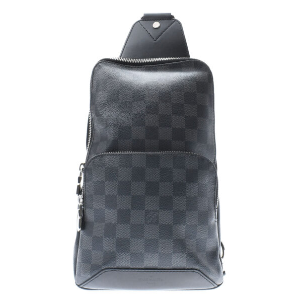 ik 00 0450429 00 Louis Vuitton Damier Graphite Avenue Sling Bag Black