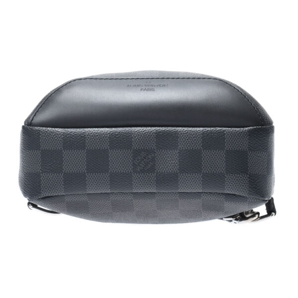 ik 00 0450429 03 Louis Vuitton Damier Graphite Avenue Sling Bag Black