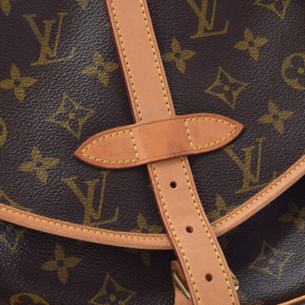 ik 00 0450905 13 Louis Vuitton Monogram Saumur 30 Shoulder Bag Maron