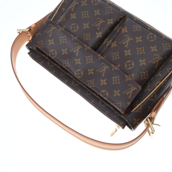 ik 00 0450953 3 Louis Vuitton Monogram Viva Cite GM Shoulder Bag Brown