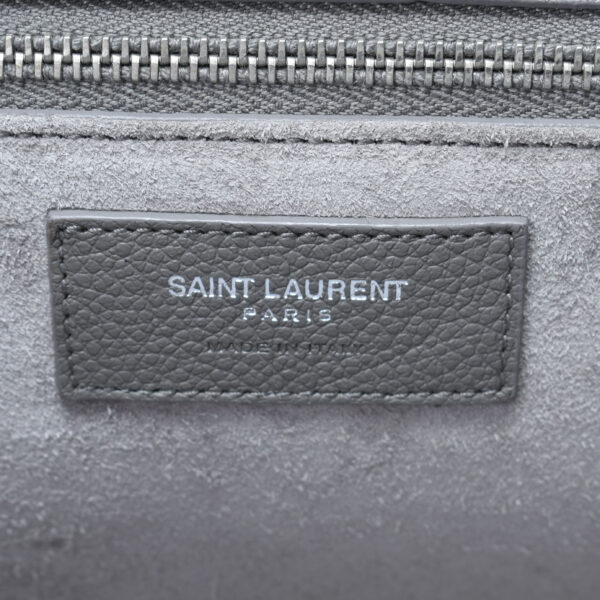 ik 00 0451044 11 Saint Laurent Cavalive Gauche 2Way Handbag Leather Gray