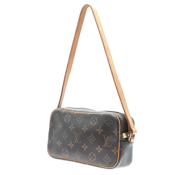 ik 00 0451175 01 Louis Vuitton Monogram Pochette Cite Shoulder Bag Brown