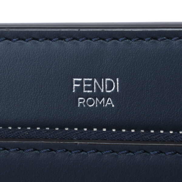 ik 00 0451233 15 Fendi 2Way Handbag Python Calf Navy