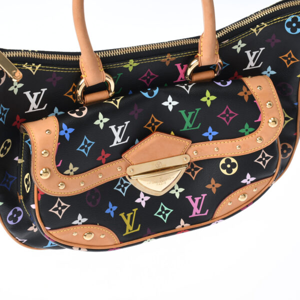 ik 00 0451291 11 Louis Vuitton Monogram Multicolor Rita 2WAY Handbag Noir