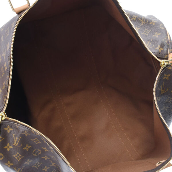 ik 00 0453240 12 Louis Vuitton Monogram Keepall 55 Bag Brown