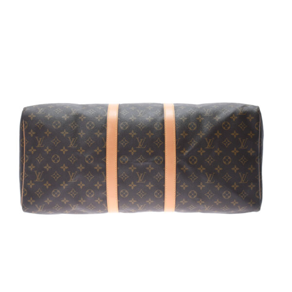 ik 00 0453240 6 Louis Vuitton Monogram Keepall 55 Bag Brown