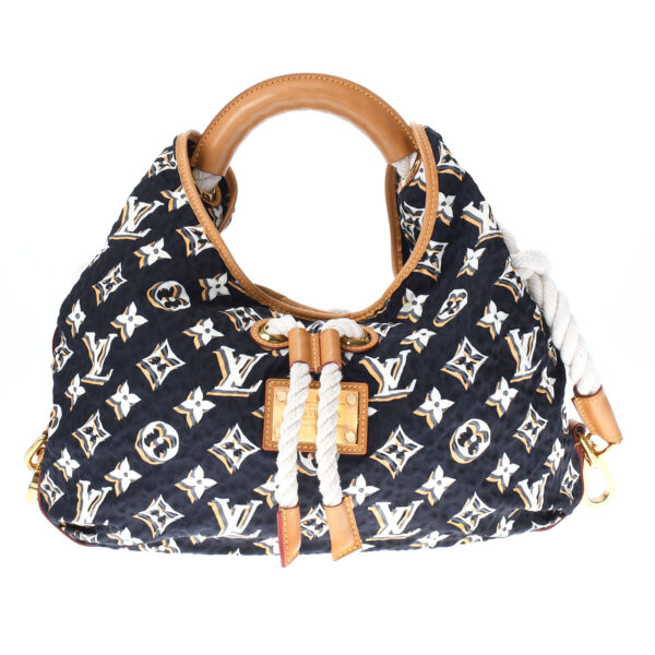 ik 00 0453275 00 Louis Vuitton Cruise Collection Bull MM Shoulder Bag Blue Marine