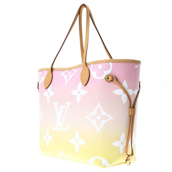 ik 00 0453405 01 Louis Vuitton Monogram Giant Neverfull MM Tote Bag Rose Claire