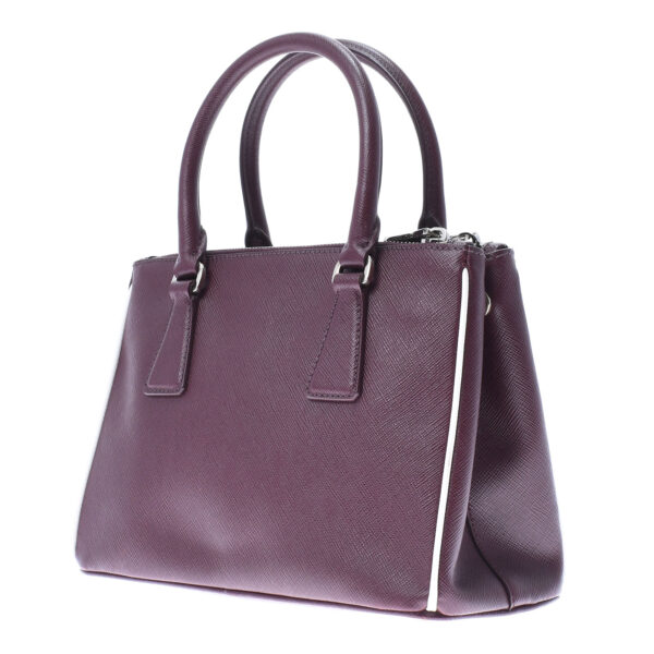 ik 00 0453409 01 Prada Galleria 2Way Handbag Saffiano Leather Bordeaux