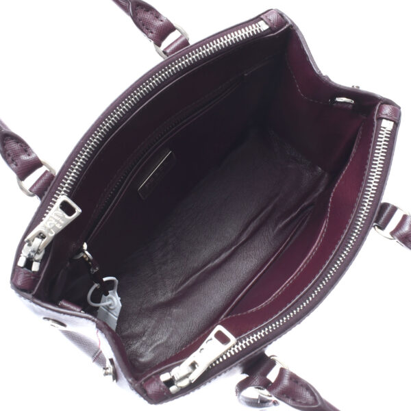 ik 00 0453409 04 Prada Galleria 2Way Handbag Saffiano Leather Bordeaux