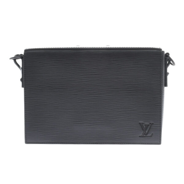 ik 00 0454276 1 Louis Vuitton Epi Monogram Eclipse Flap Messenger Bag Black