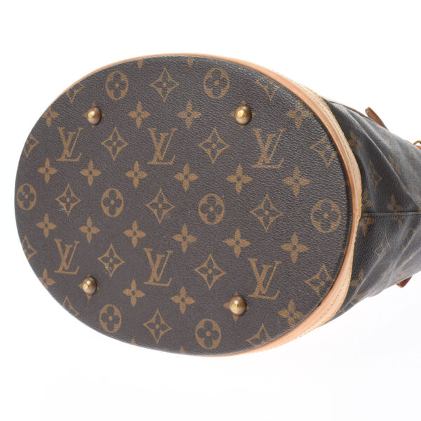 ik 00 0454323 4 Louis Vuitton Monogram Bucket GM Tote Bag Brown