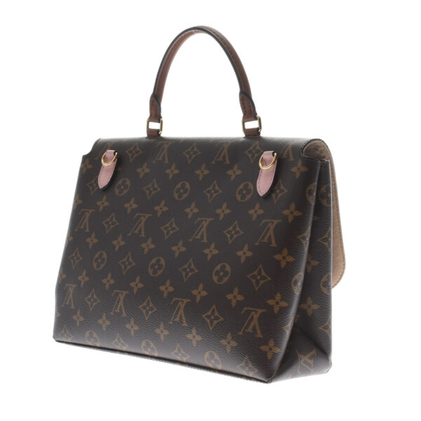 ik 00 0454329 2 Louis Vuitton Monogram Marignan Handbag Brown Rose Poudre