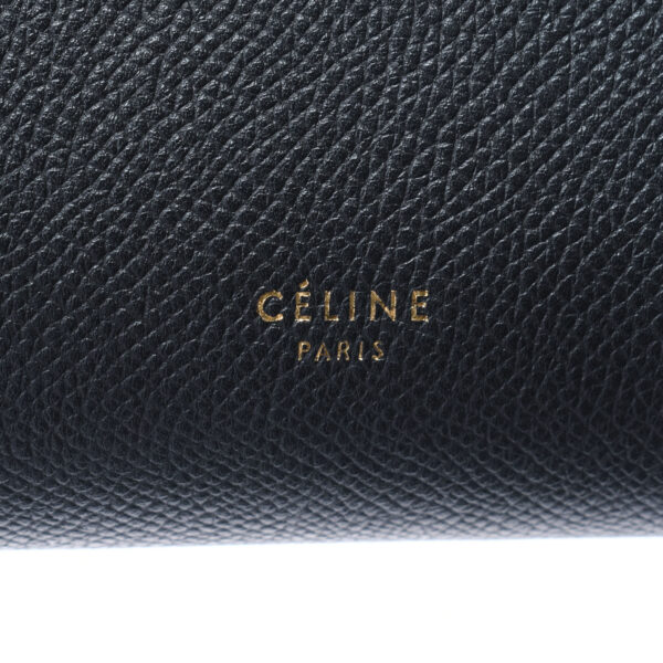 ik 00 0455145 16 Celine Belt Bag Mini Handbag Grained Calf Black