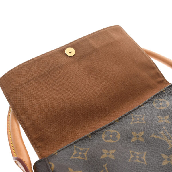 ik 00 0455152 12 Louis Vuitton Monogram Mini Looping Shoulder Bag Brown