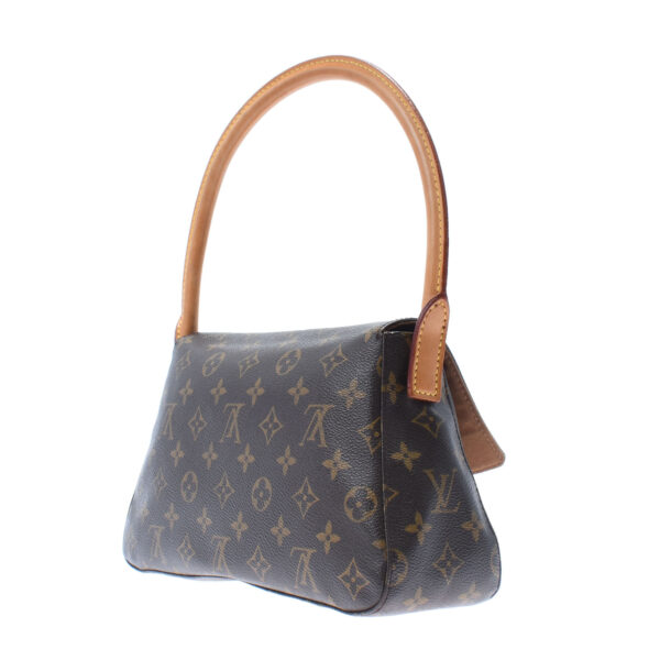 ik 00 0455152 2 Louis Vuitton Monogram Mini Looping Shoulder Bag Brown