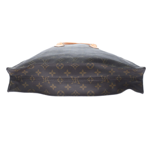 ik 00 0455163 4 Louis Vuitton Monogram Sac Plat Tote Bag Brown