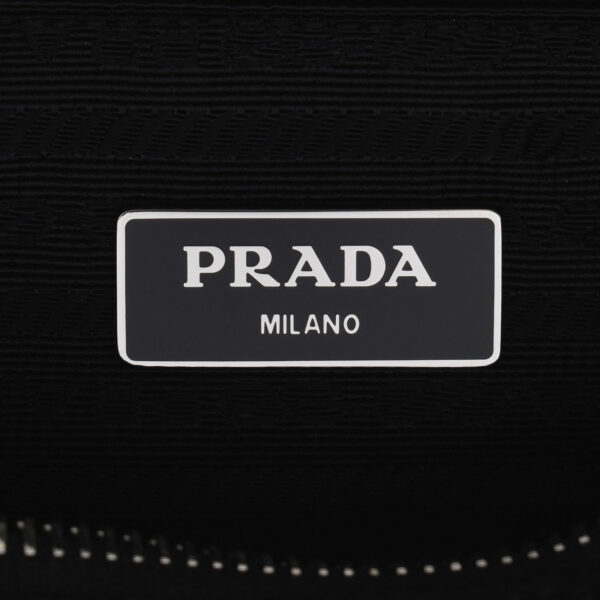 ik 00 0455223 11 Prada Chain Shoulder Bag Nylon Black