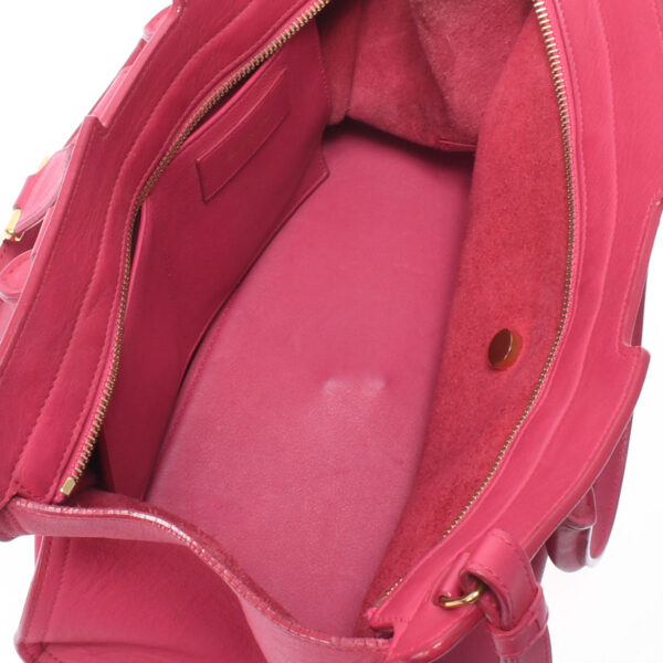 ik 00 0522819 11 Saint Laurent Petit Cabas Handbag Smooth Calf Leather Pink