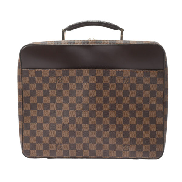 ik 00 0522867 1 Louis Vuitton Damier Porte Ordinateur Savana Business Bag Brown