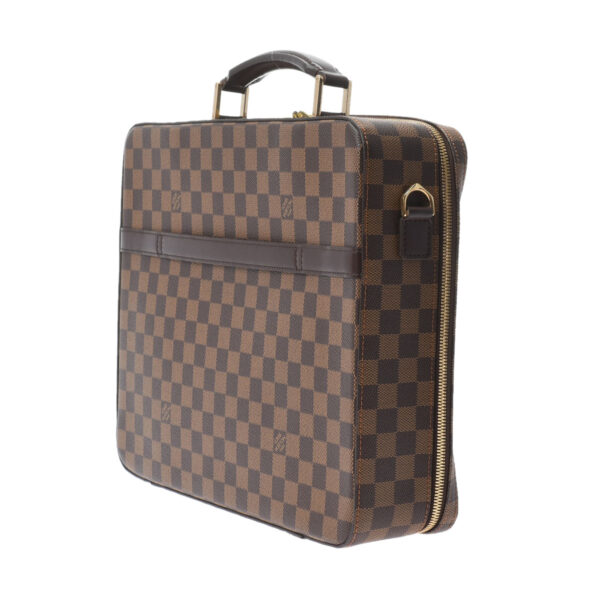 ik 00 0522867 2 Louis Vuitton Damier Porte Ordinateur Savana Business Bag Brown