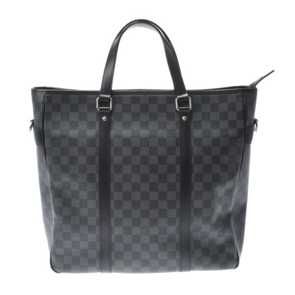 ik 00 0528109 1 Louis Vuitton Damier Graphite Tadao Tote Bag Black Gray