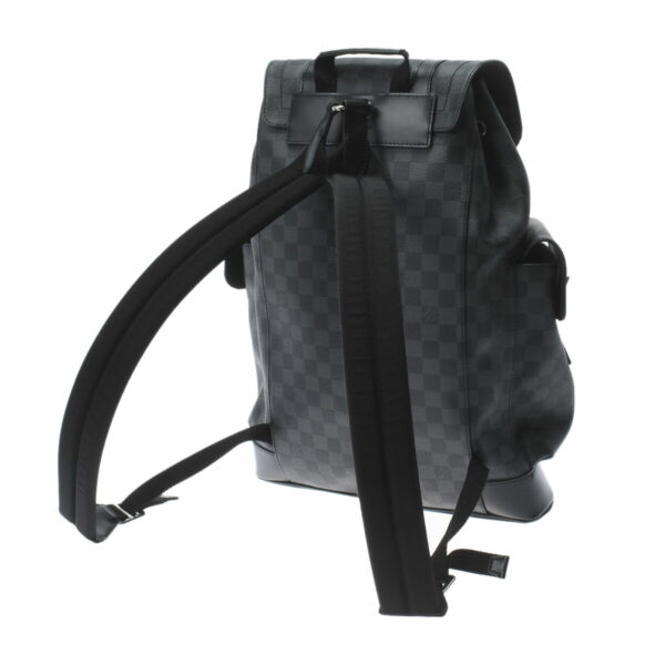 ik 00 0528165 2 Louis Vuitton Damier Graphite Christopher MM Backpack Black Gray