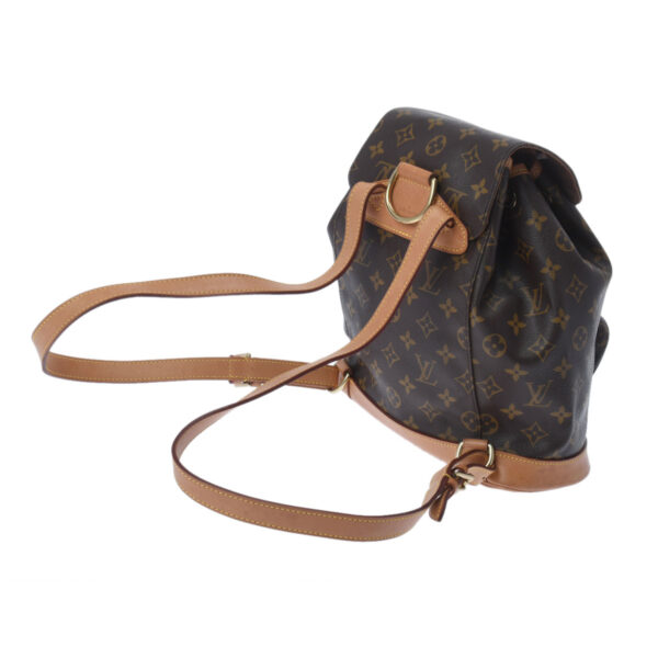 ik 00 0529286 3 Louis Vuitton Monogram Monsouris MM Backpack Brown