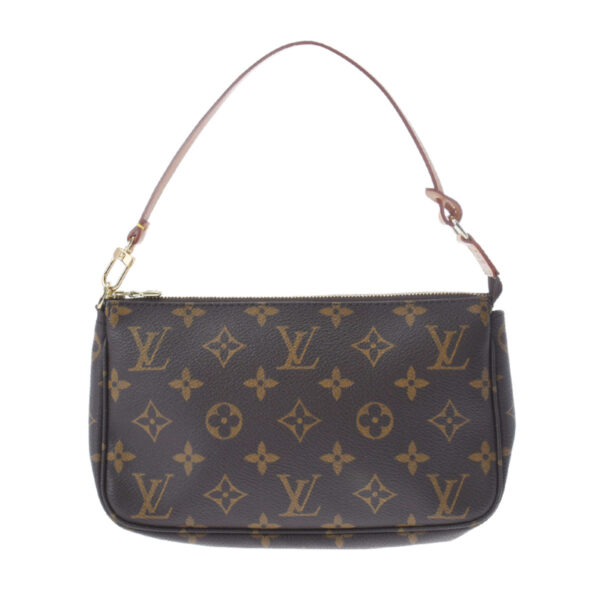 ik 00 0530803 2 Louis Vuitton Monogram Pochette Accessory Pouch Brown