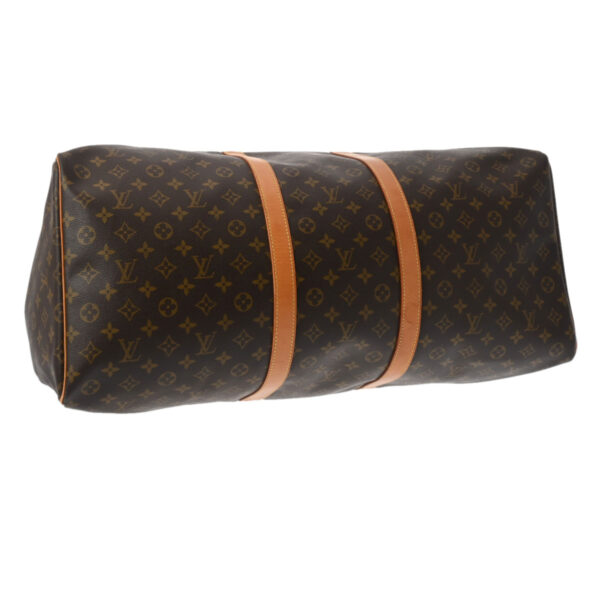 ik 00 0542601 7 Louis Vuitton Monogram Keepall 60 Bag Brown