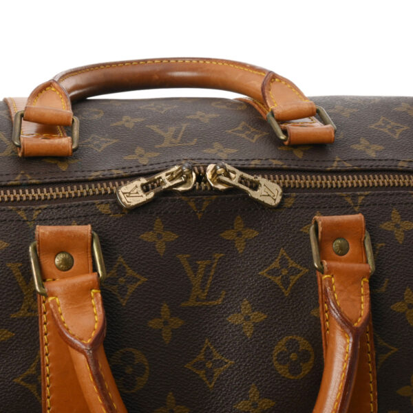 ik 00 0542614 11 Louis Vuitton Monogram Keepall 55 Bag Brown