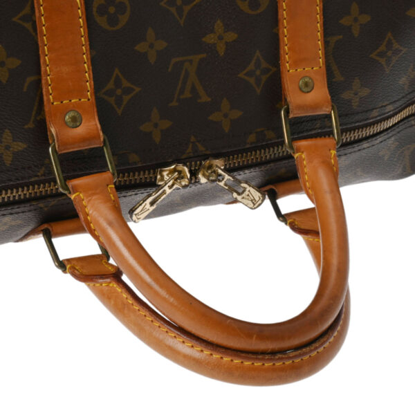 ik 00 0542614 4 Louis Vuitton Monogram Keepall 55 Bag Brown