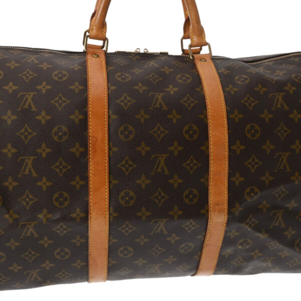 ik 00 0542616 11 Louis Vuitton Monogram Keepall 60 Bag Brown