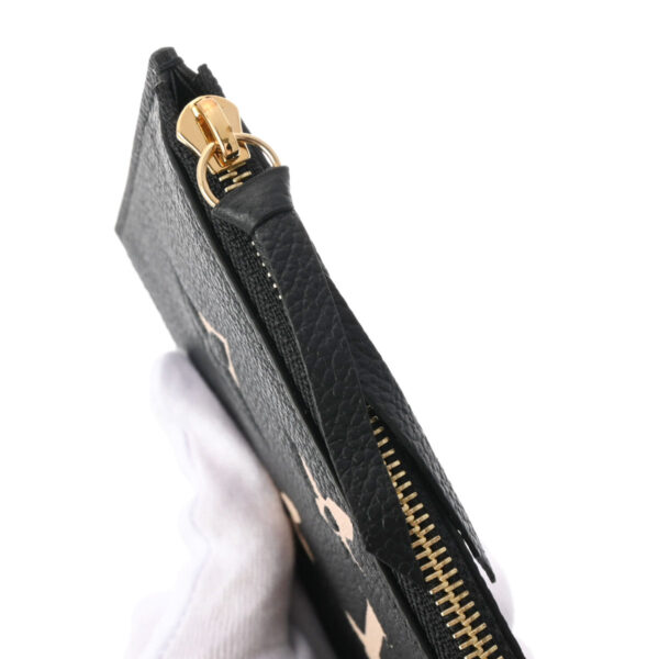 ik 00 0546898 15 Louis Vuitton Monogram Empreinte Bicolor Pochette Félicie Clutch Black Beige