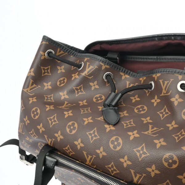 ik 00 0551891 10 Louis Vuitton Monogram Macassar Backpack Black