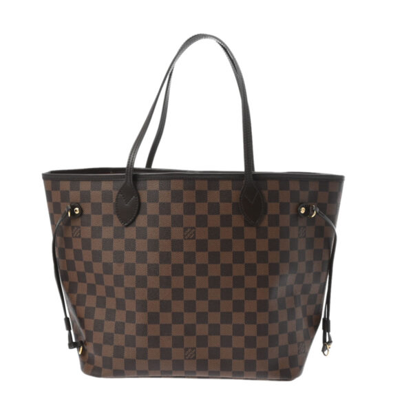 ik 00 0552180 2 Louis Vuitton Damier Neverfull MM Tote Bag Brown