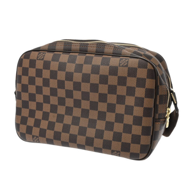 ik 00 0552184 3 Louis Vuitton Damier Reporter PM Shoulder Bag Brown