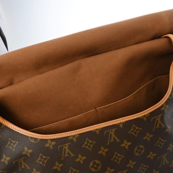 ik 00 0553626 14 Louis Vuitton Monogram Saumur 43 Shoulder Bag Brown