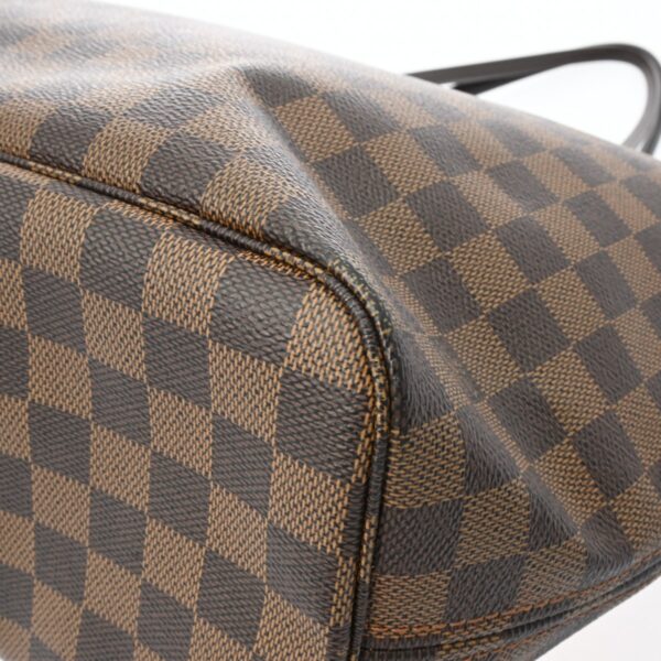 ik 00 0554818 10 Louis Vuitton Damier Neverfull MM Tote Bag Brown