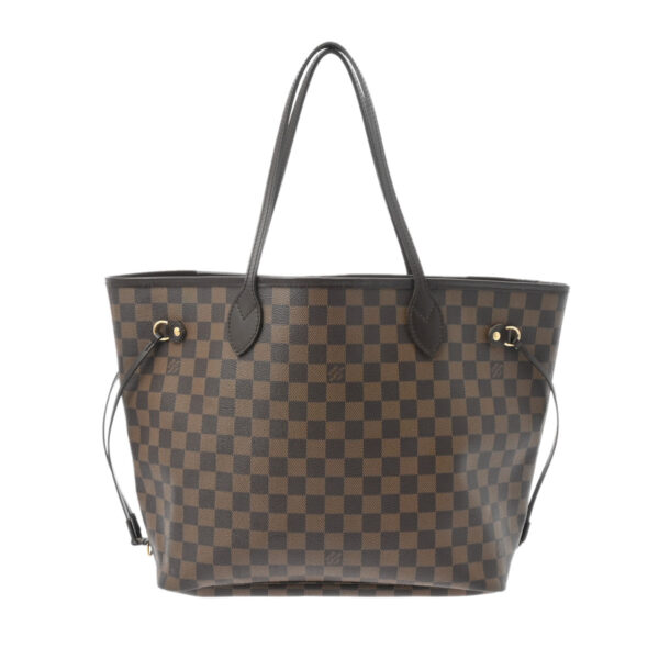 ik 00 0554818 2 Louis Vuitton Damier Neverfull MM Tote Bag Brown