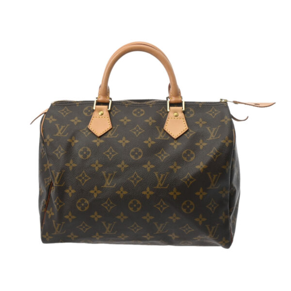 ik 00 0554921 2 Louis Vuitton Monogram Speedy 30 Handbag Brown