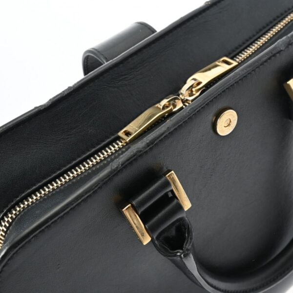 ik 00 0601037 10 Saint Laurent Baby Cabas Handbag Grain Calf Leather Black