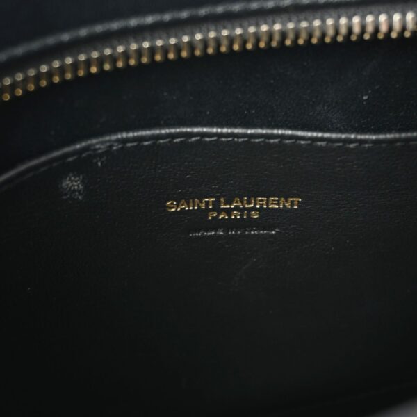 ik 00 0601037 14 Saint Laurent Baby Cabas Handbag Grain Calf Leather Black